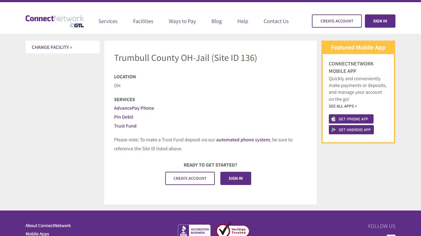 Trumbull County OH-Jail | ConnectNetwork